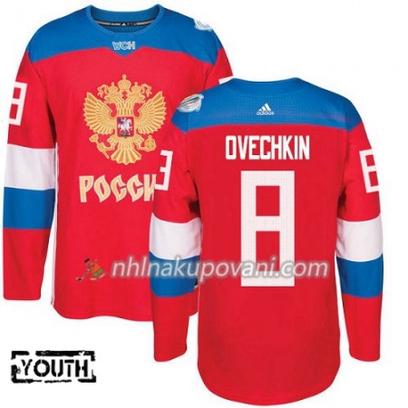 Rusko Dresy Alexander Ovechkin 8 Světový pohár v ledním hokeji 2016 Červená Premier - Dětské Rusko Dresy Alexander Ovechkin 8 Světový pohár v ledním hokeji 2016 Červená Premier - Dětské